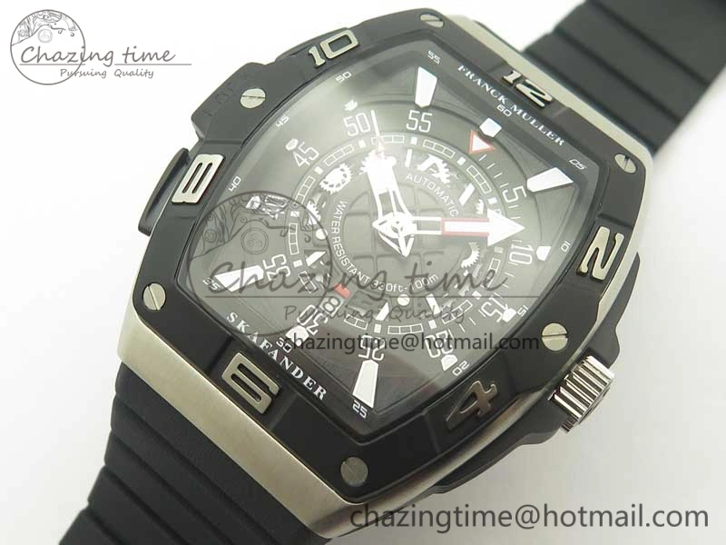 Skafander SS Black On Black Rubber Strap MIYOTA 8215