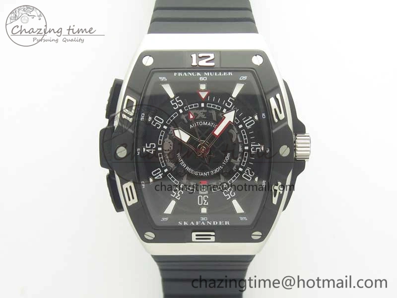 Skafander SS Black On Black Rubber Strap MIYOTA 8215