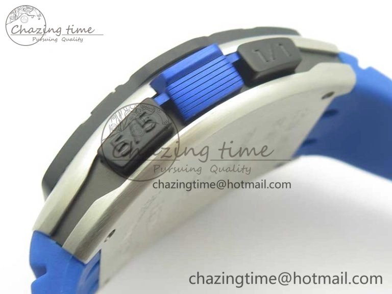 Skafander SS Blue On Blue Rubber Strap MIYOTA 8215