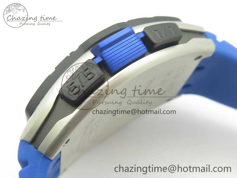 Skafander SS Blue On Blue Rubber Strap MIYOTA 8215