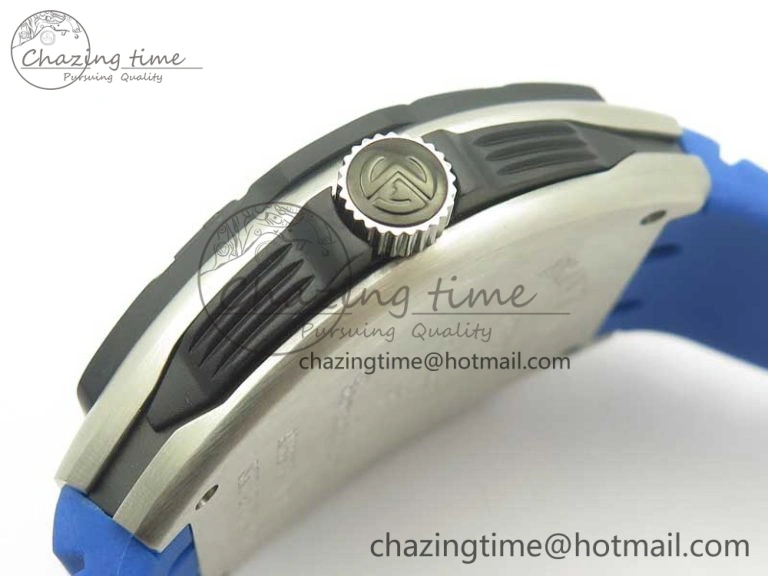 Skafander SS Blue On Blue Rubber Strap MIYOTA 8215