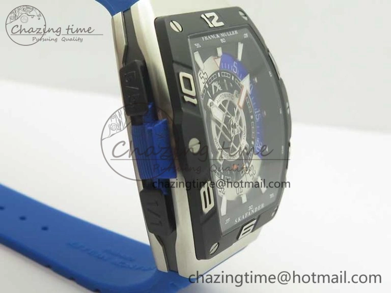 Skafander SS Blue On Blue Rubber Strap MIYOTA 8215