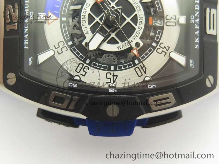 Skafander SS Blue On Blue Rubber Strap MIYOTA 8215