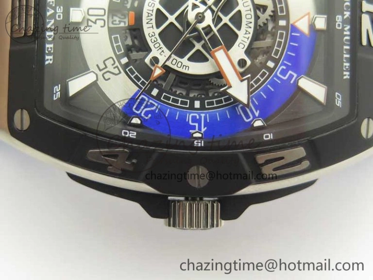 Skafander SS Blue On Blue Rubber Strap MIYOTA 8215