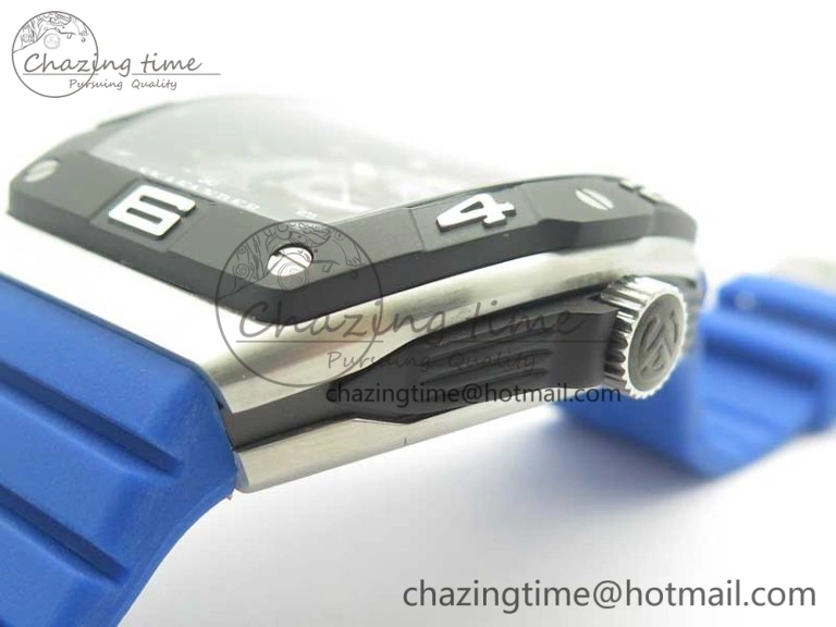 Skafander SS Blue On Blue Rubber Strap MIYOTA 8215