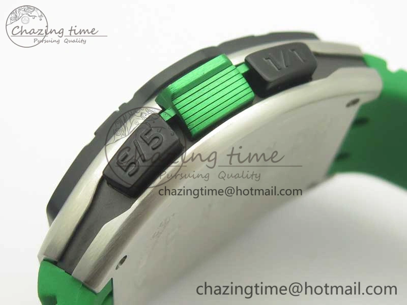 Skafander SS Green On Green Rubber Strap MIYOTA 8215