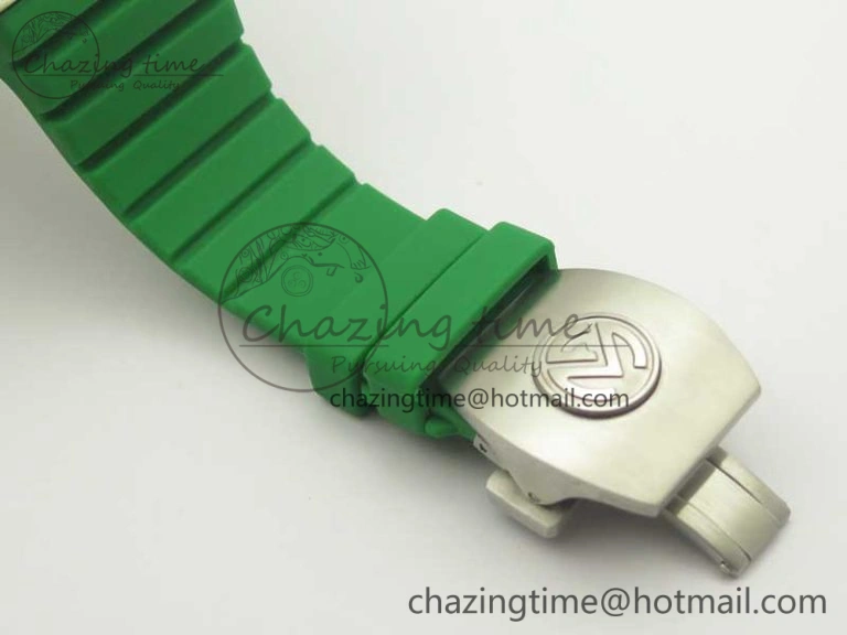 Skafander SS Green On Green Rubber Strap MIYOTA 8215