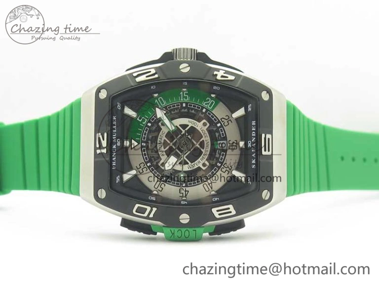 Skafander SS Green On Green Rubber Strap MIYOTA 8215
