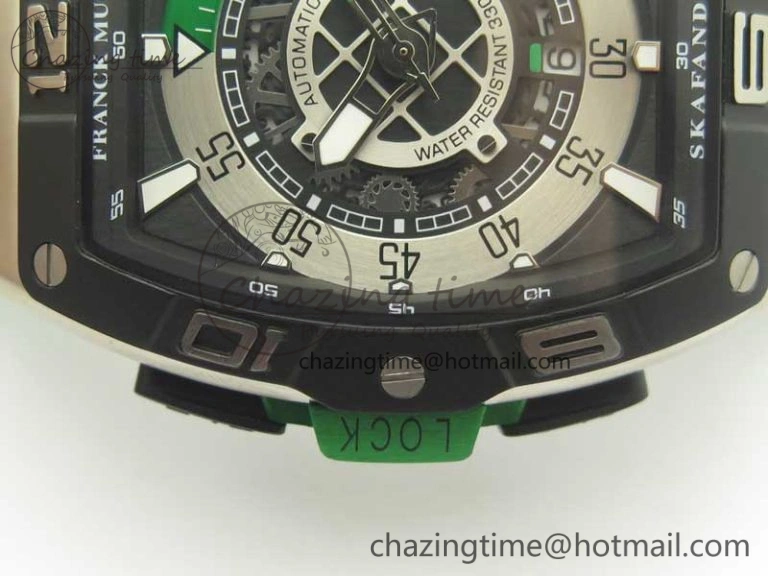 Skafander SS Green On Green Rubber Strap MIYOTA 8215