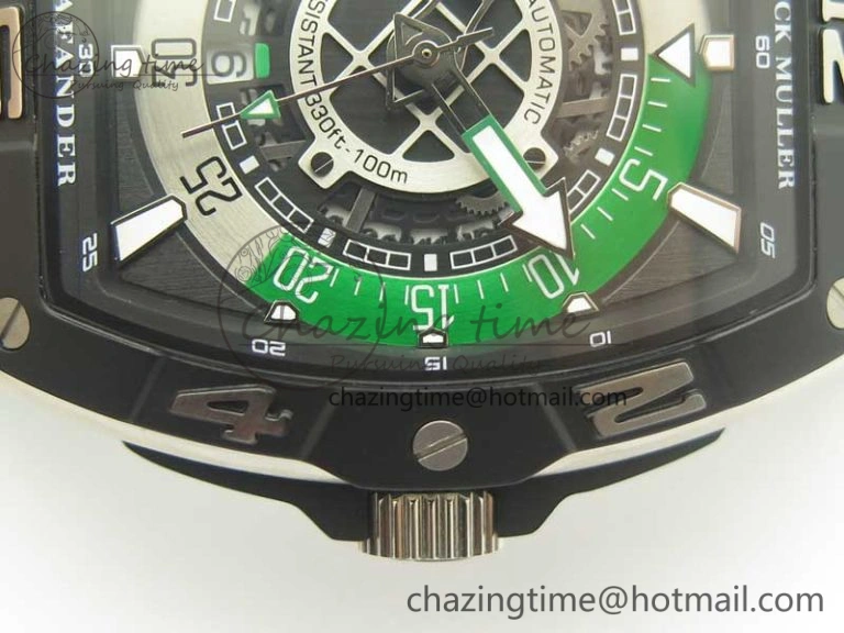 Skafander SS Green On Green Rubber Strap MIYOTA 8215