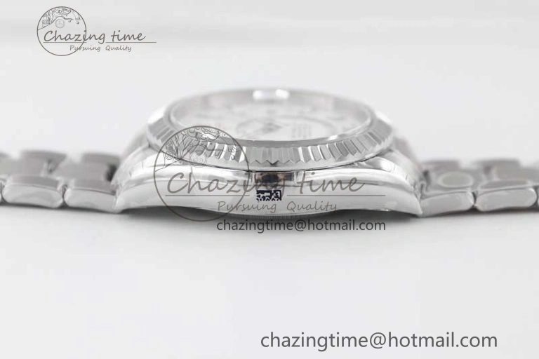 Sky-Dweller 326934 904L SS Noob 1:1 Best Edition White Dial on SS Bracelet Asian 23J to 9001