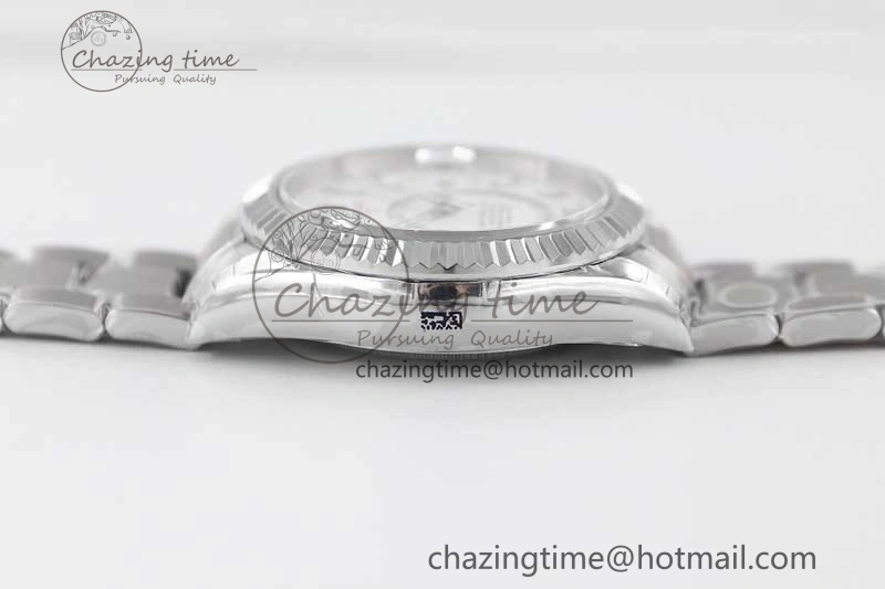 Sky-Dweller 326934 904L SS Noob 1:1 Best Edition White Dial on SS Bracelet Asian 23J to 9001