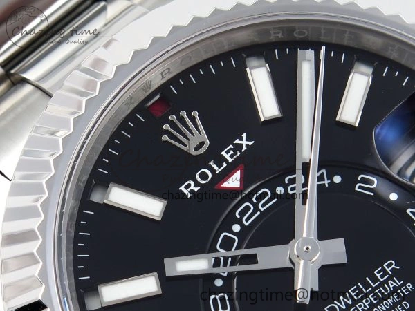 Sky-Dweller 326934 904L SS ZF 1:1 Best Edition Black Dial on SS Bracelet A2824