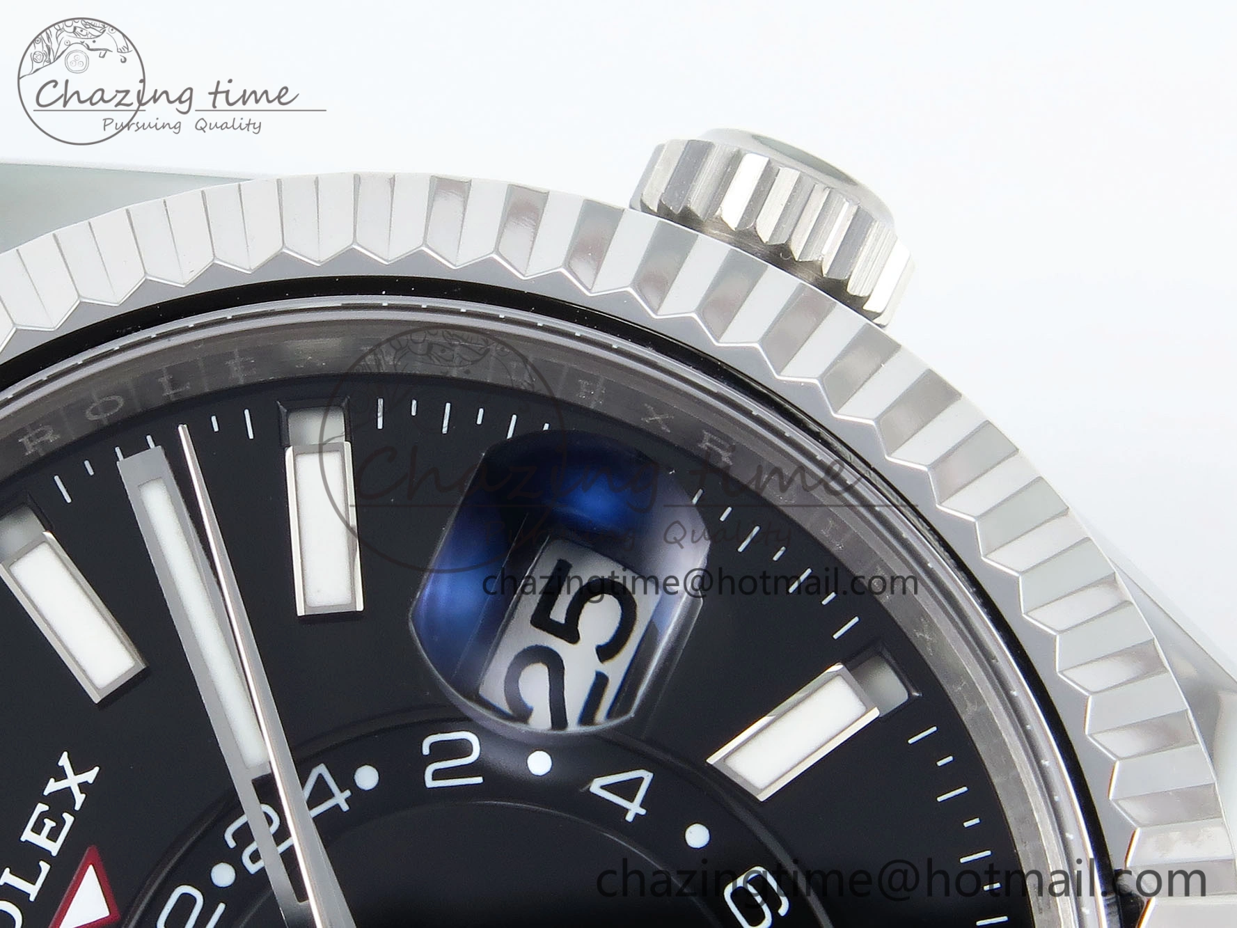 Sky-Dweller 326934 904L SS ZF 1:1 Best Edition Black Dial on SS Bracelet A2824