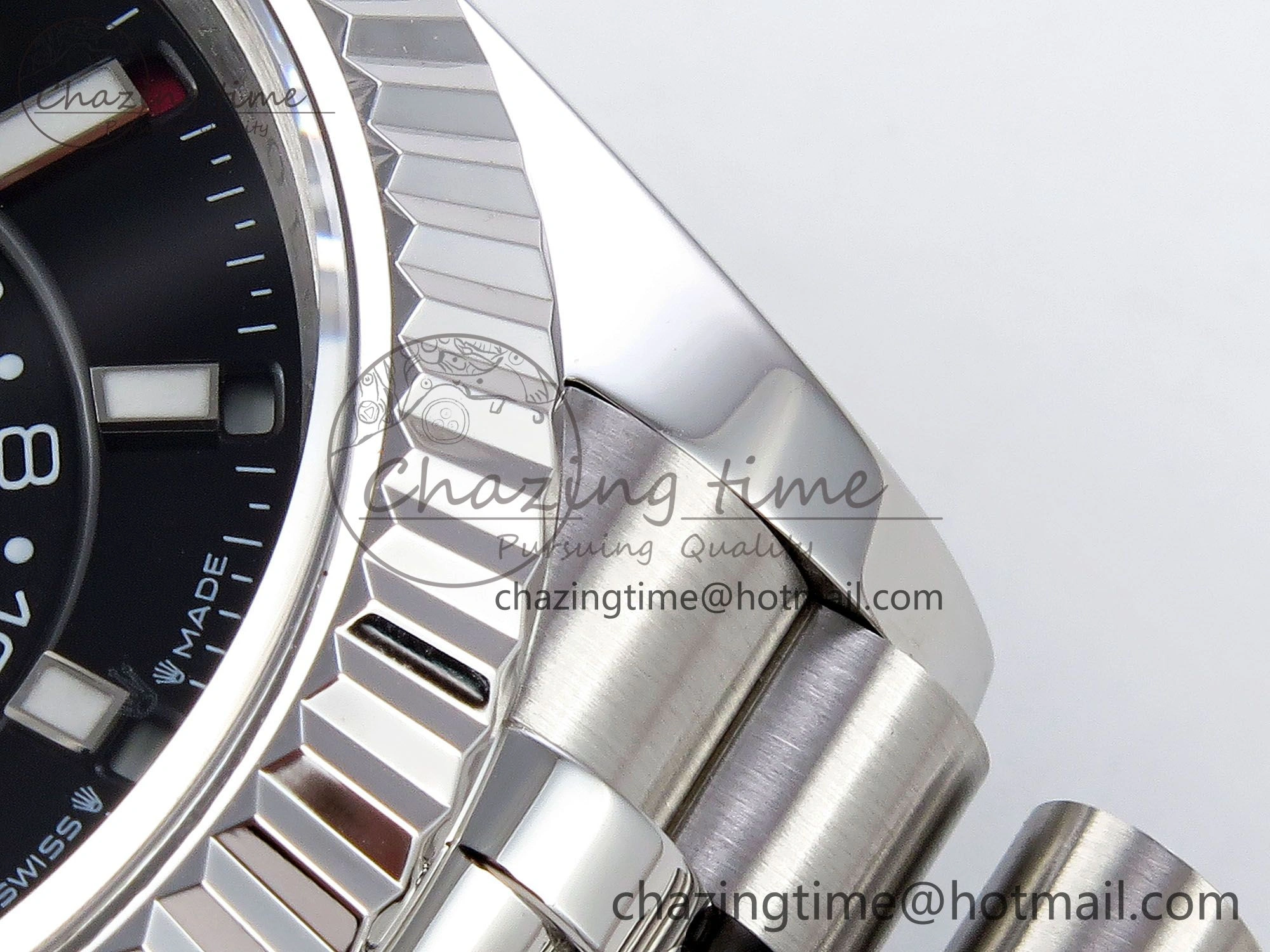 Sky-Dweller 326934 904L SS ZF 1:1 Best Edition Black Dial on SS Jubilee Bracelet A2824