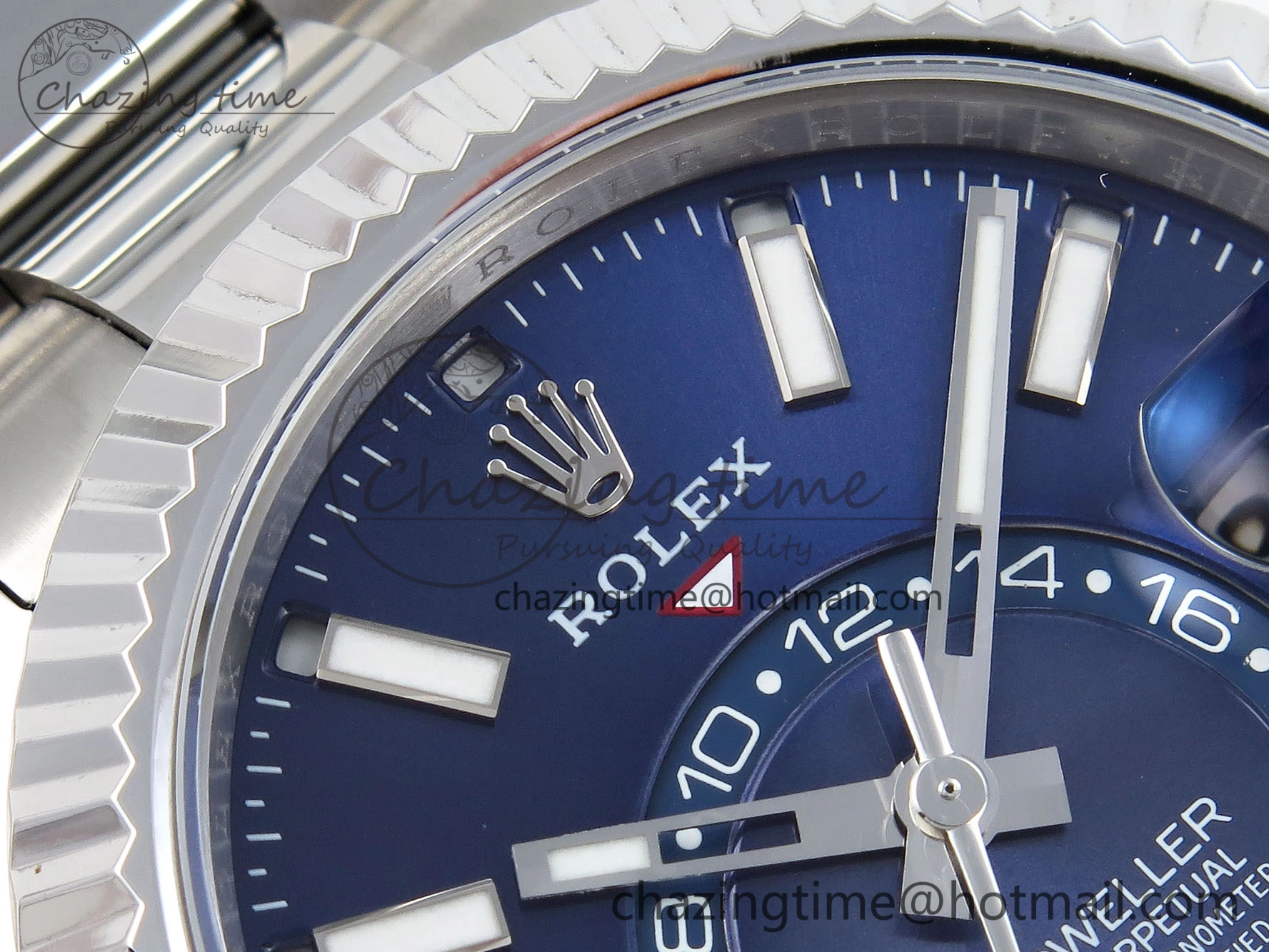 Sky-Dweller 326934 904L SS ZF 1:1 Best Edition Blue Dial on SS Bracelet A2824