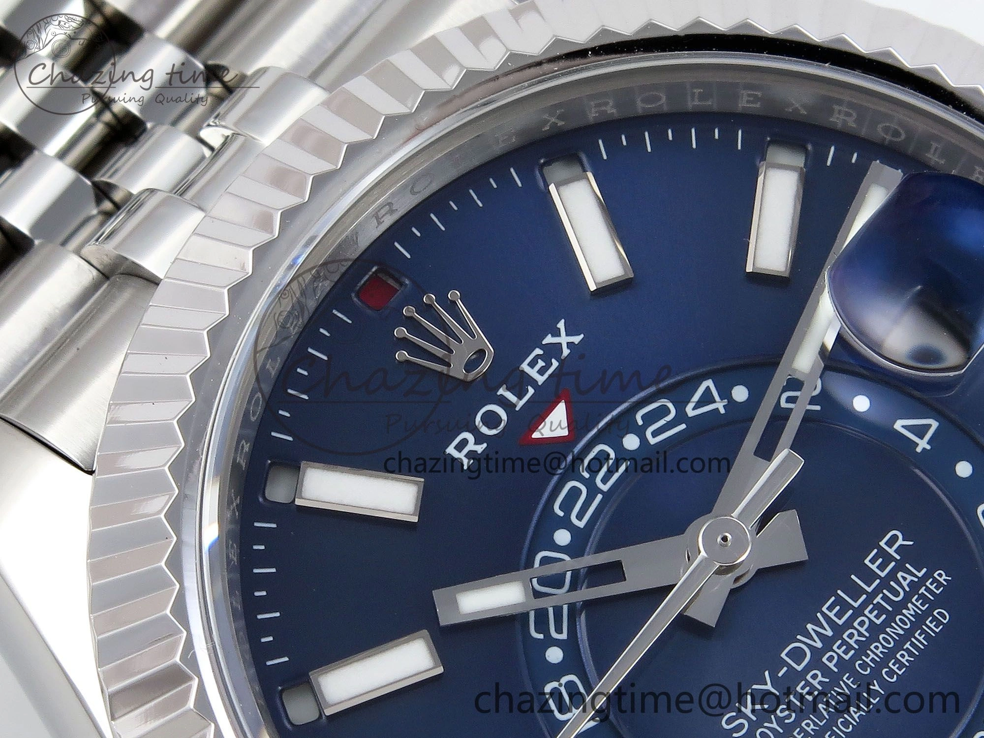 Sky-Dweller 326934 904L SS ZF 1:1 Best Edition Blue Dial on SS Jubilee Bracelet A2824