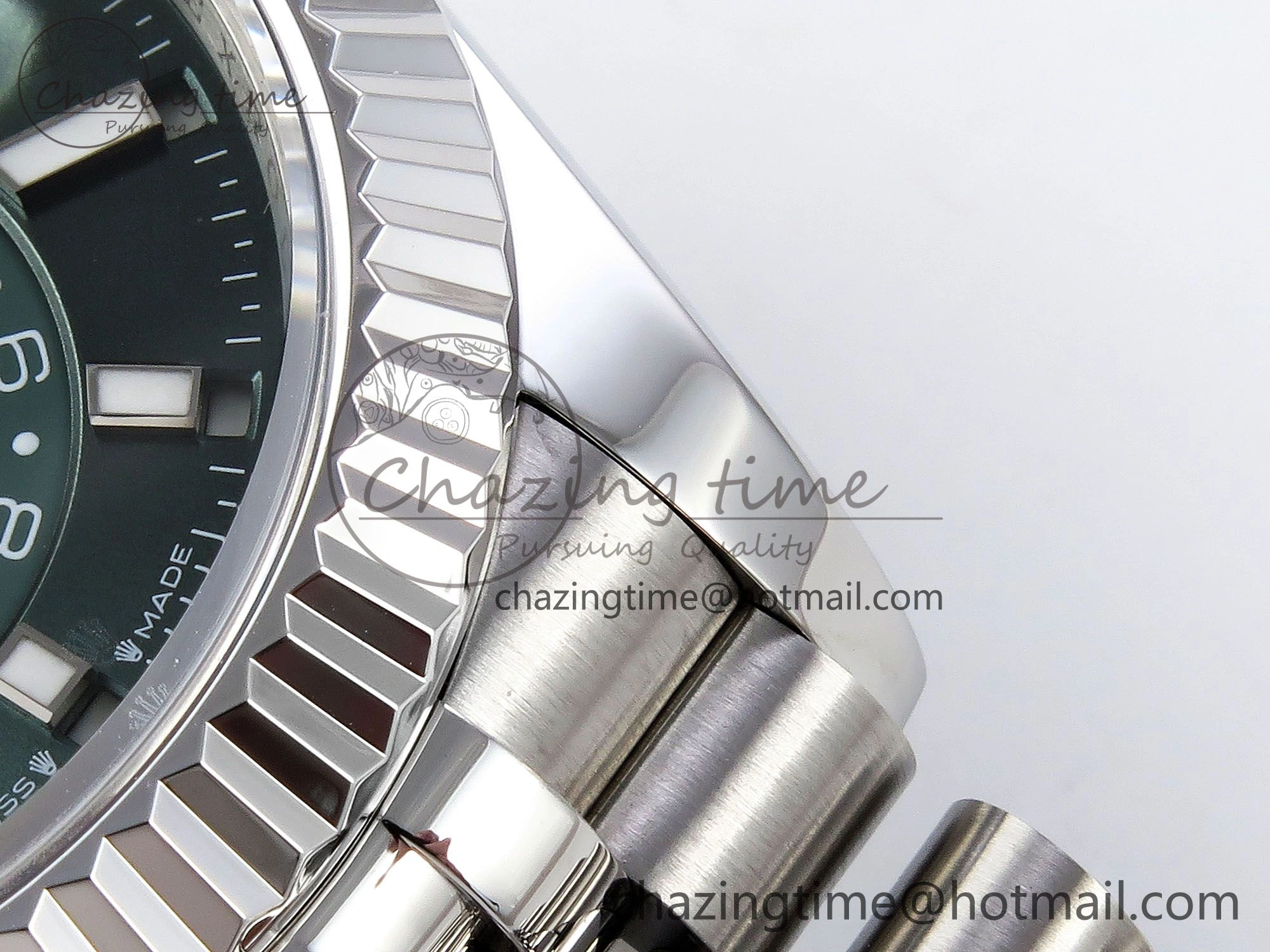 Sky-Dweller 326934 904L SS ZF 1:1 Best Edition Green Dial on SS Jubilee Bracelet A2824