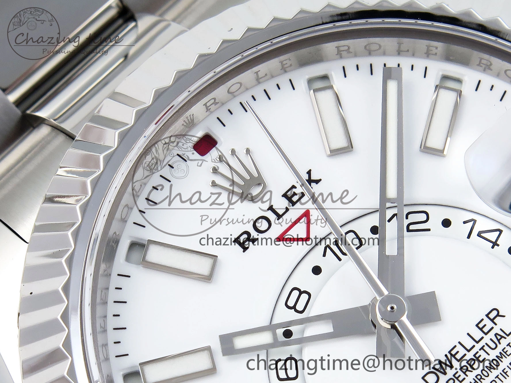 Sky-Dweller 326934 904L SS ZF 1:1 Best Edition White Dial on SS Bracelet A2824