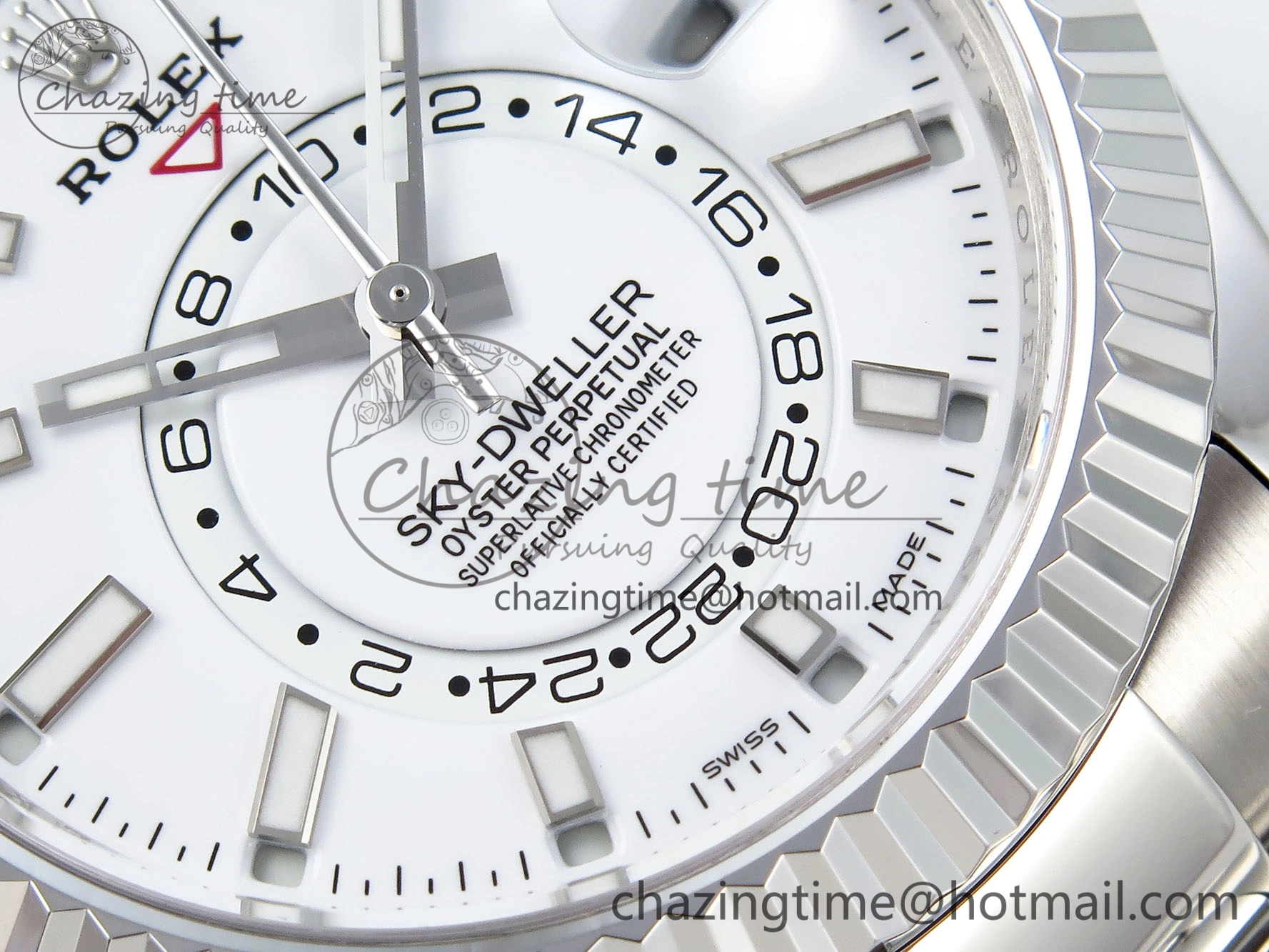 Sky-Dweller 326934 904L SS ZF 1:1 Best Edition White Dial on SS Bracelet A2824