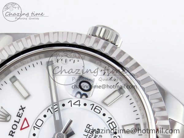 Sky-Dweller 326934 904L SS ZF 1:1 Best Edition White Dial on SS Jubilee Bracelet A2824