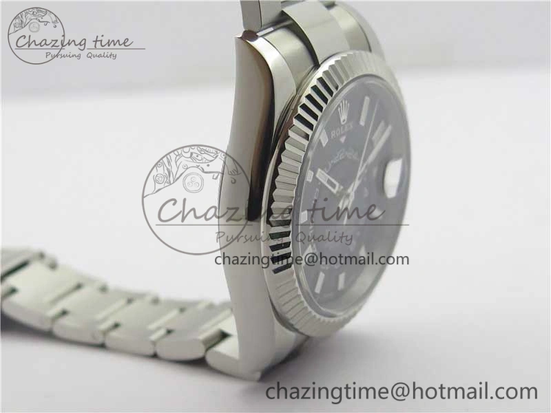 Sky-Dweller 326934 SS Noob 1:1 Best Edition Black Dial on SS Bracelet Asian 23J to 9001