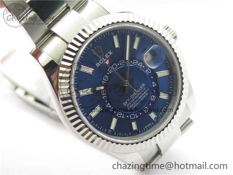 Sky-Dweller 326934 SS Noob 1:1 Best Edition Blue Dial on SS Bracelet Asian 23J to 9001