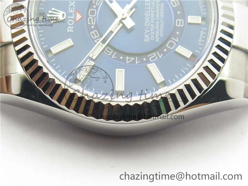 Sky-Dweller 326934 SS Noob 1:1 Best Edition Blue Dial on SS Bracelet Asian 23J to 9001