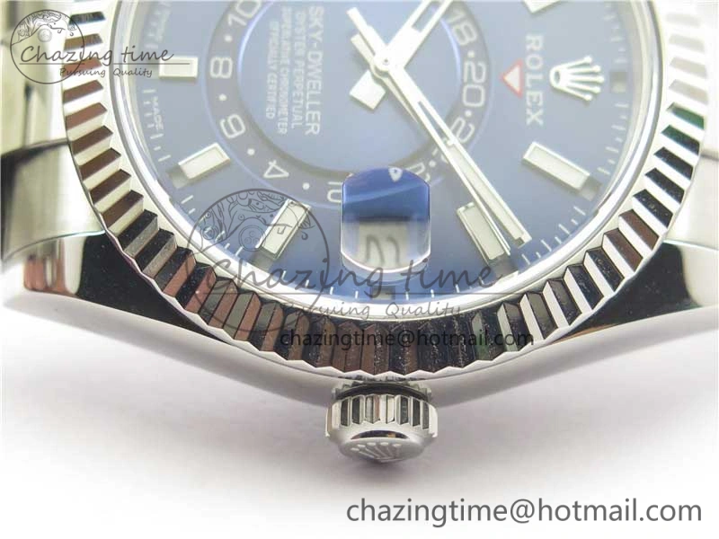 Sky-Dweller 326934 SS Noob 1:1 Best Edition Blue Dial on SS Bracelet Asian 23J to 9001