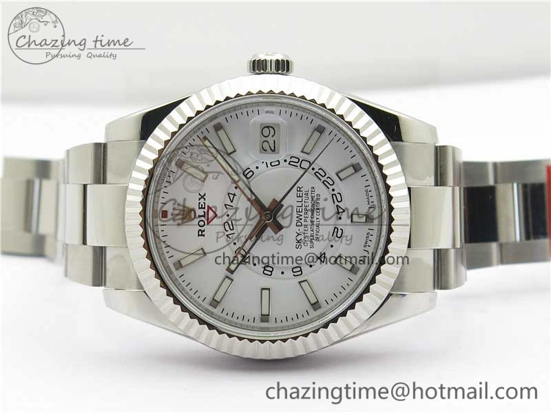 Sky-Dweller 326934 SS Noob 1:1 Best Edition White Dial on SS Bracelet Asian 23J to 9001