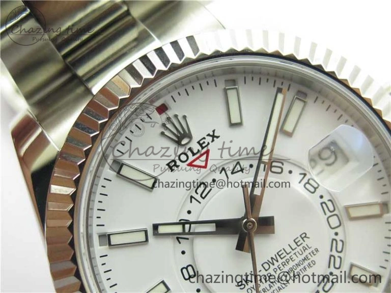 Sky-Dweller 326934 SS Noob 1:1 Best Edition White Dial on SS Bracelet Asian 23J to 9001
