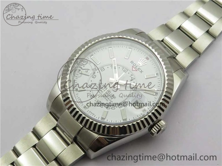 Sky-Dweller 326934 SS Noob 1:1 Best Edition White Dial on SS Bracelet Asian 23J to 9001