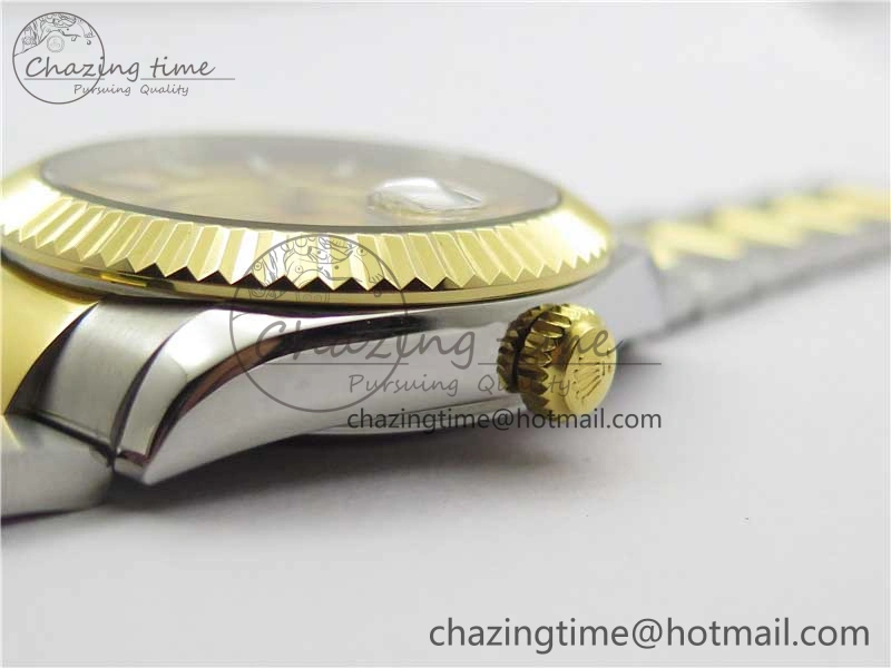 Sky-Dweller 326934 SS YG AIF Gold Dial on SS YG Bracelet A23J to 9001