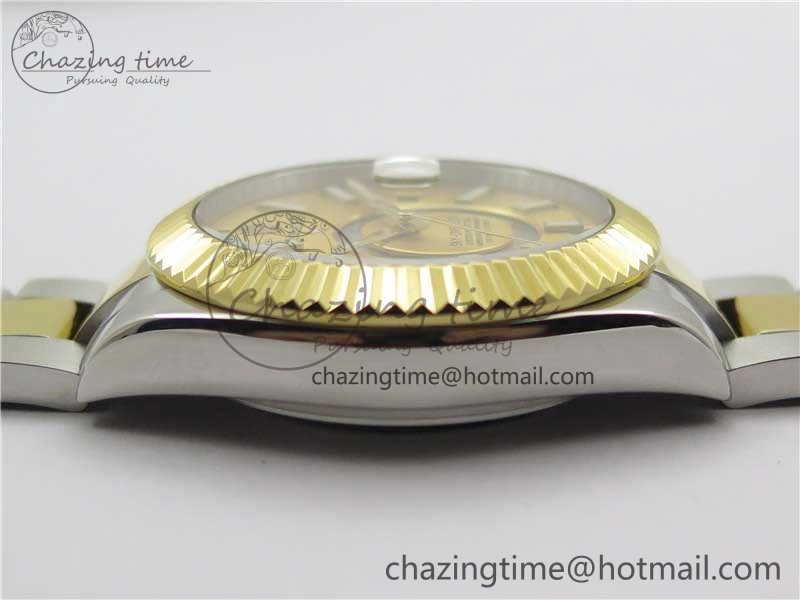 Sky-Dweller 326934 SS YG AIF Gold Dial on SS YG Bracelet A23J to 9001
