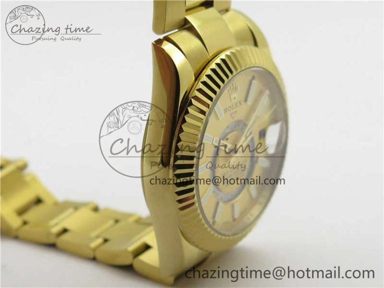 Sky-Dweller 326934 YG AIF Gold Dial on YG Bracelet A23J to 9001