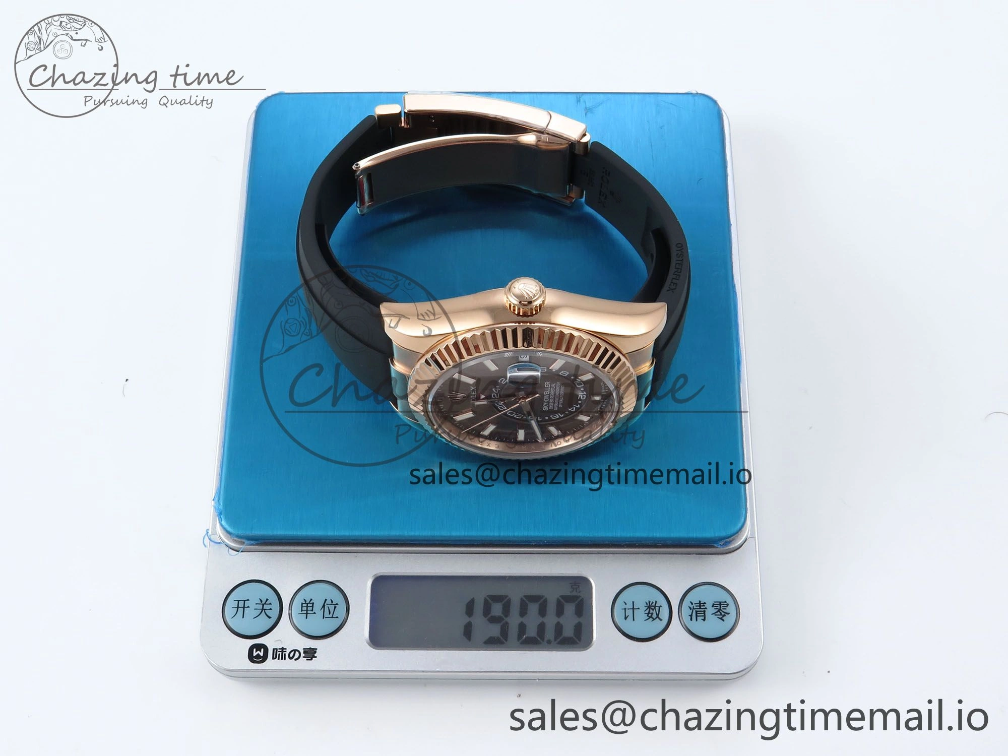 Sky-Dweller 336235 RG ZF 1:1 Best Edition Brown Dial on Oysterflex Strap A23J (Gain Weight)