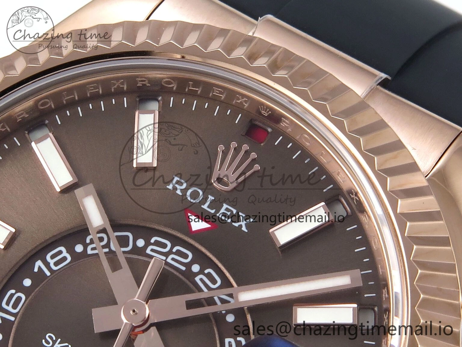 Sky-Dweller 336235 RG ZF 1:1 Best Edition Brown Dial on Oysterflex Strap A23J (Gain Weight)