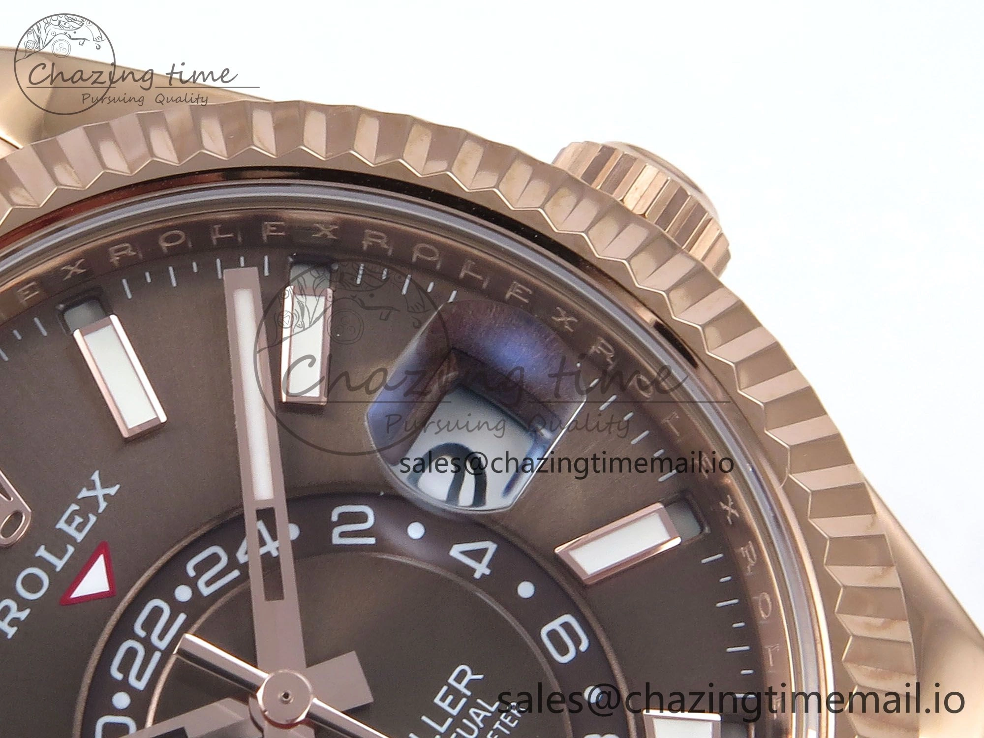 Sky-Dweller 336235 RG ZF 1:1 Best Edition Brown Dial on Oysterflex Strap A23J (Gain Weight)