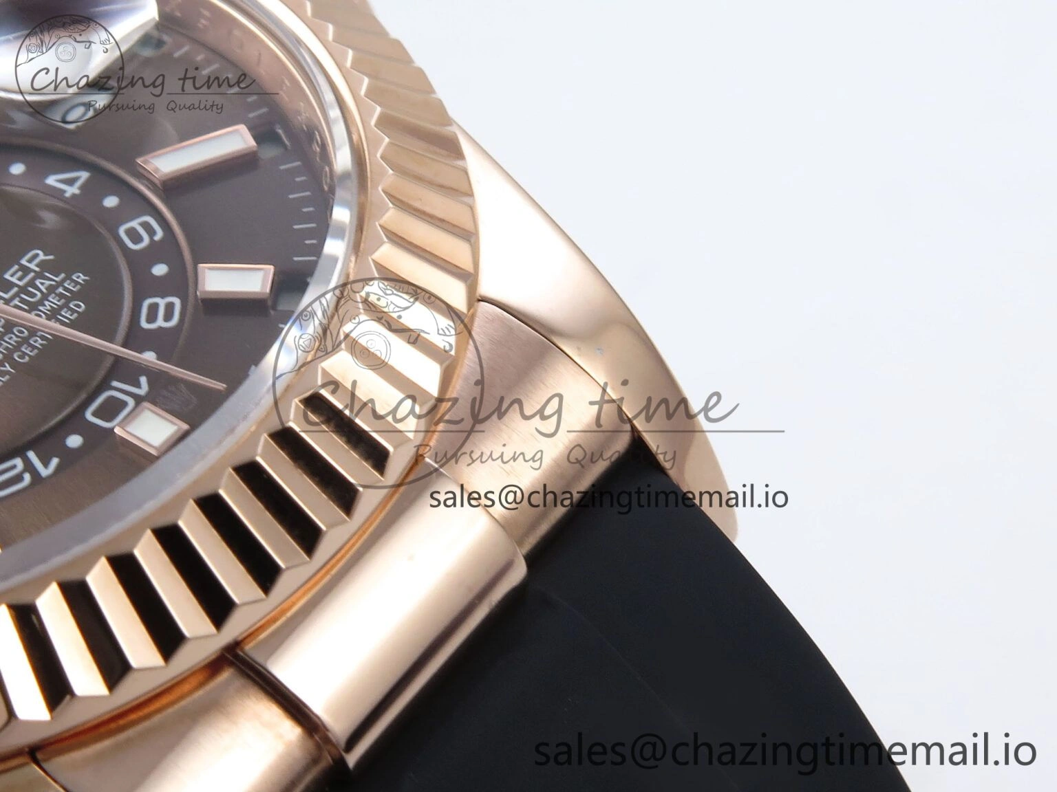 Sky-Dweller 336235 RG ZF 1:1 Best Edition Brown Dial on Oysterflex Strap A23J (Gain Weight)