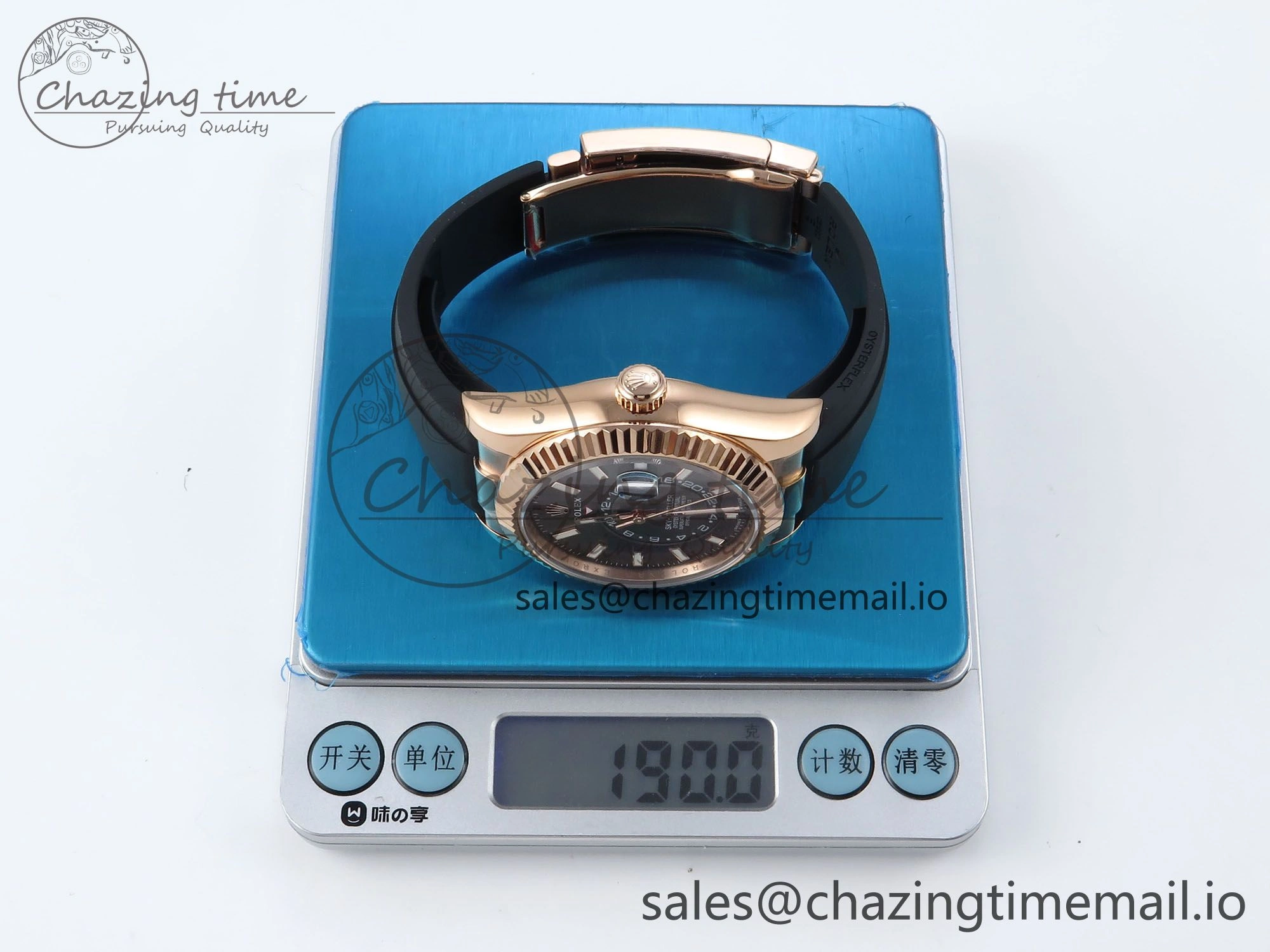Sky-Dweller 336235 RG ZF 1:1 Best Edition Gray Dial on Oysterflex Strap A23J (Gain Weight)
