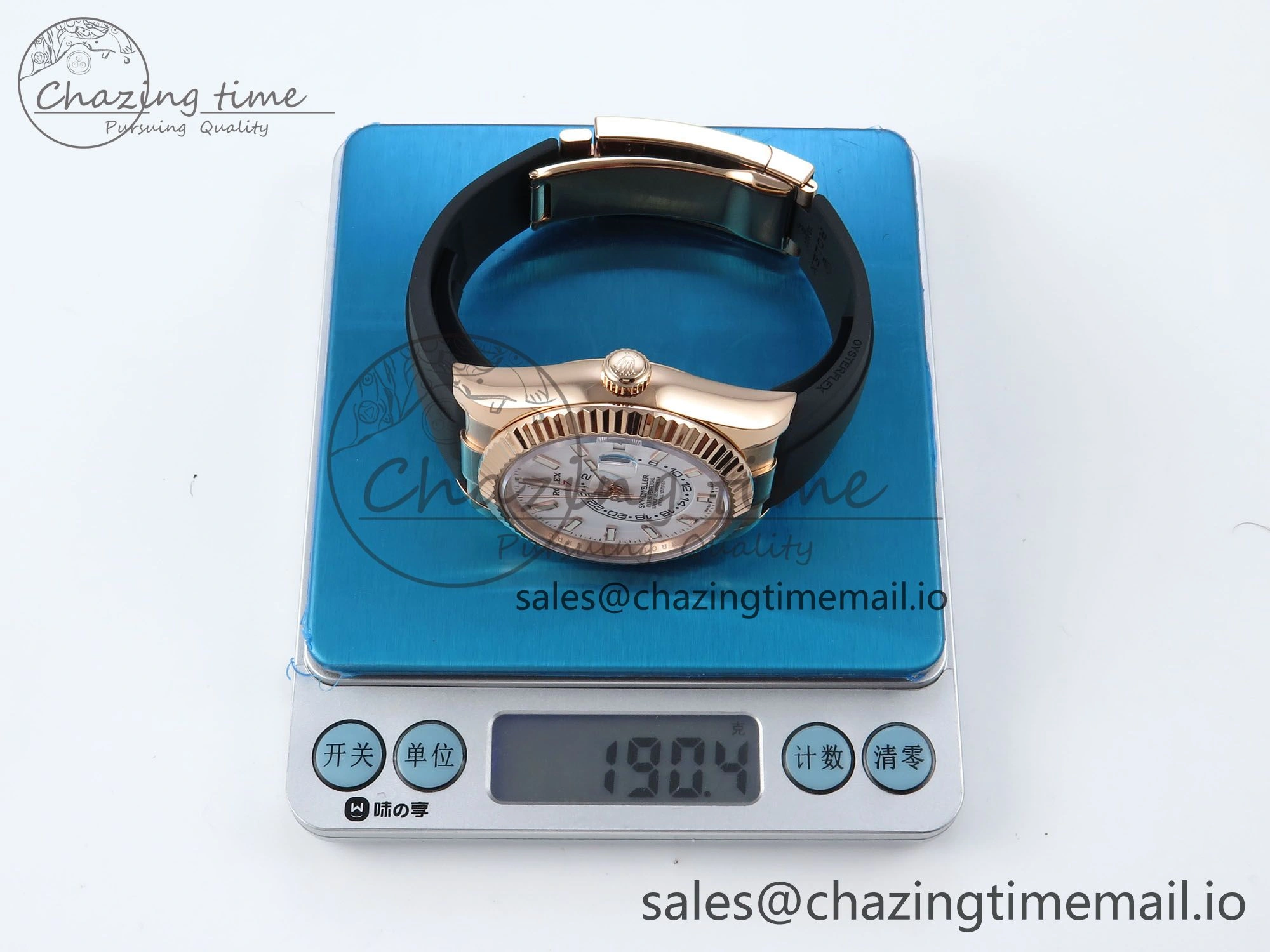 Sky-Dweller 336235 RG ZF 1:1 Best Edition White Dial on Oysterflex Strap A23J (Gain Weight)