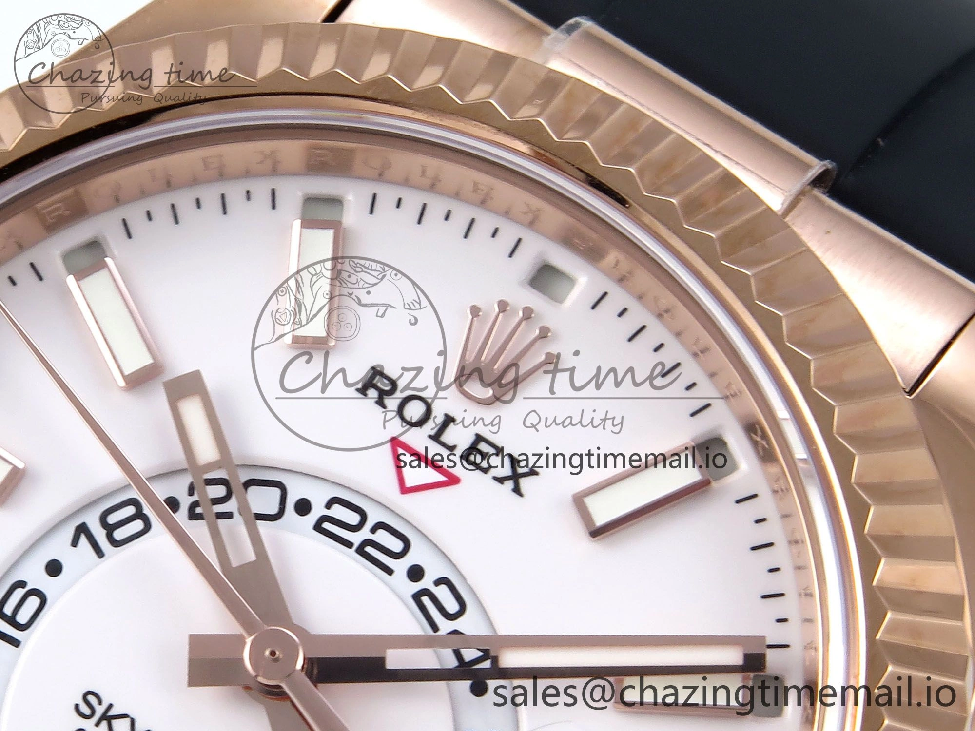 Sky-Dweller 336235 RG ZF 1:1 Best Edition White Dial on Oysterflex Strap A23J (Gain Weight)