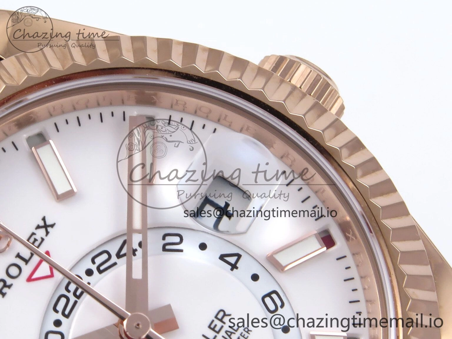 Sky-Dweller 336235 RG ZF 1:1 Best Edition White Dial on Oysterflex Strap A23J (Gain Weight)