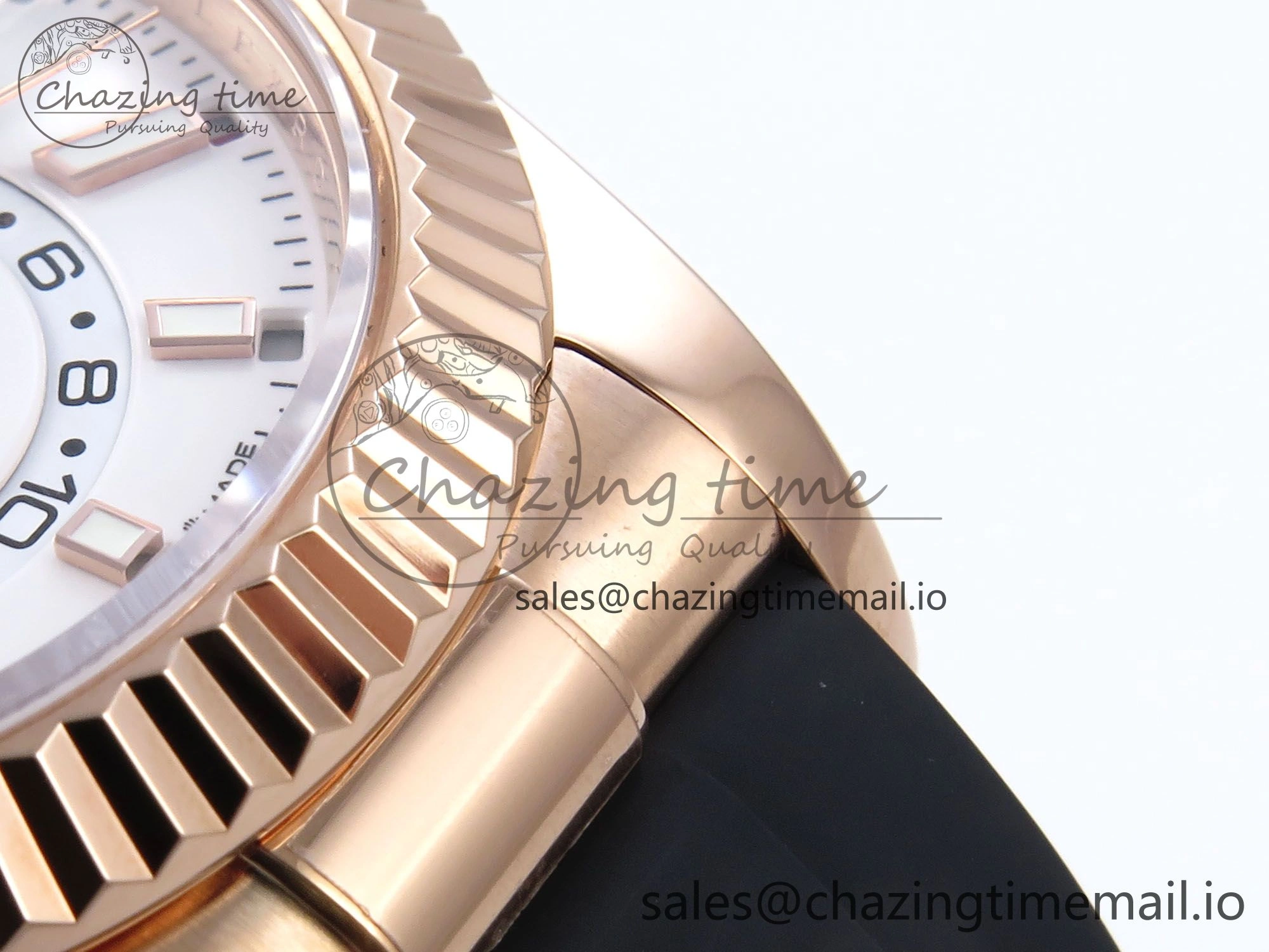 Sky-Dweller 336235 RG ZF 1:1 Best Edition White Dial on Oysterflex Strap A23J (Gain Weight)