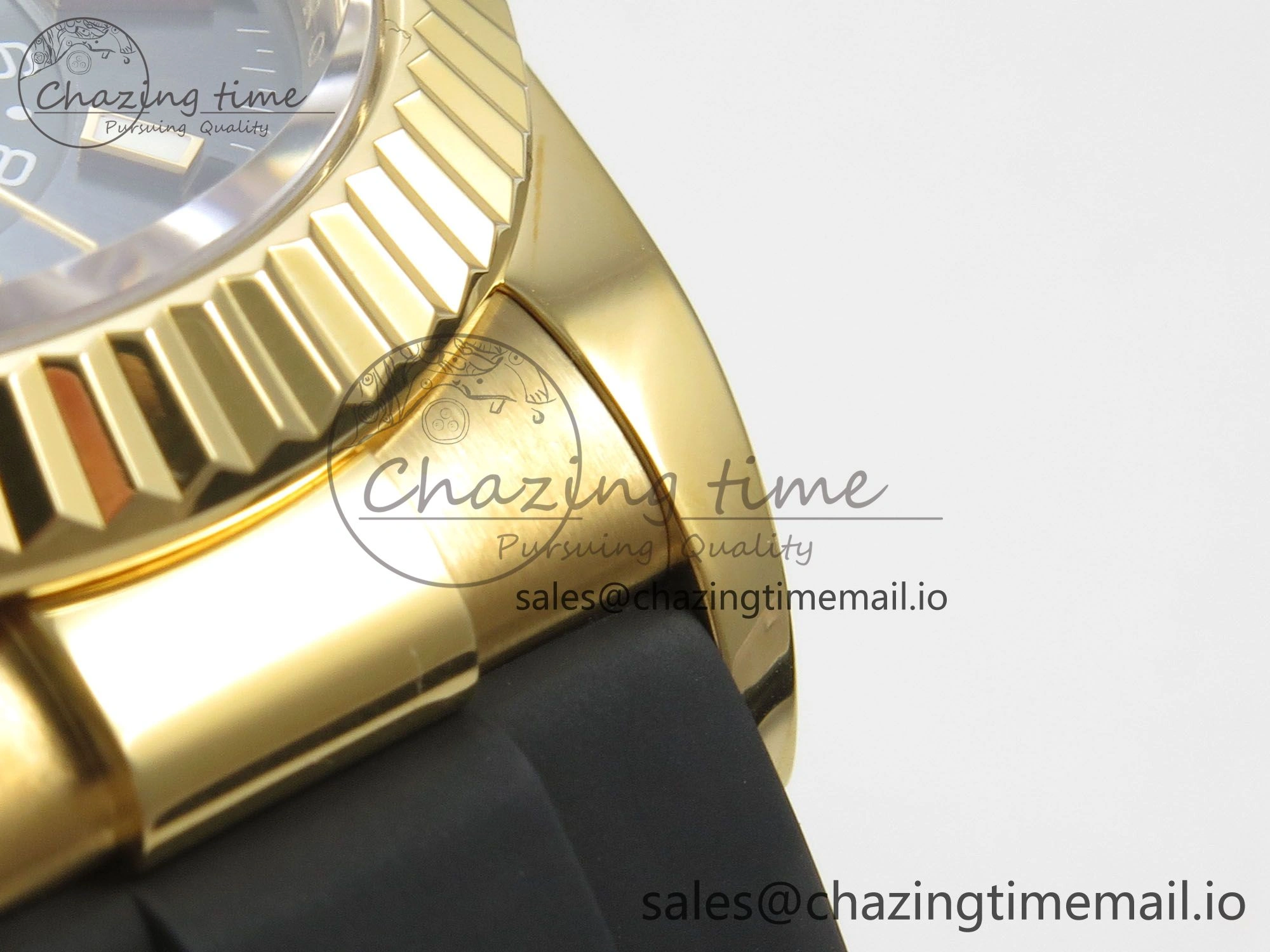 Sky-Dweller 336238 YG ZF 1:1 Best Edition Mint Green Dial on Oysterflex Rubber Strap Asian 2824(Gain Weight)