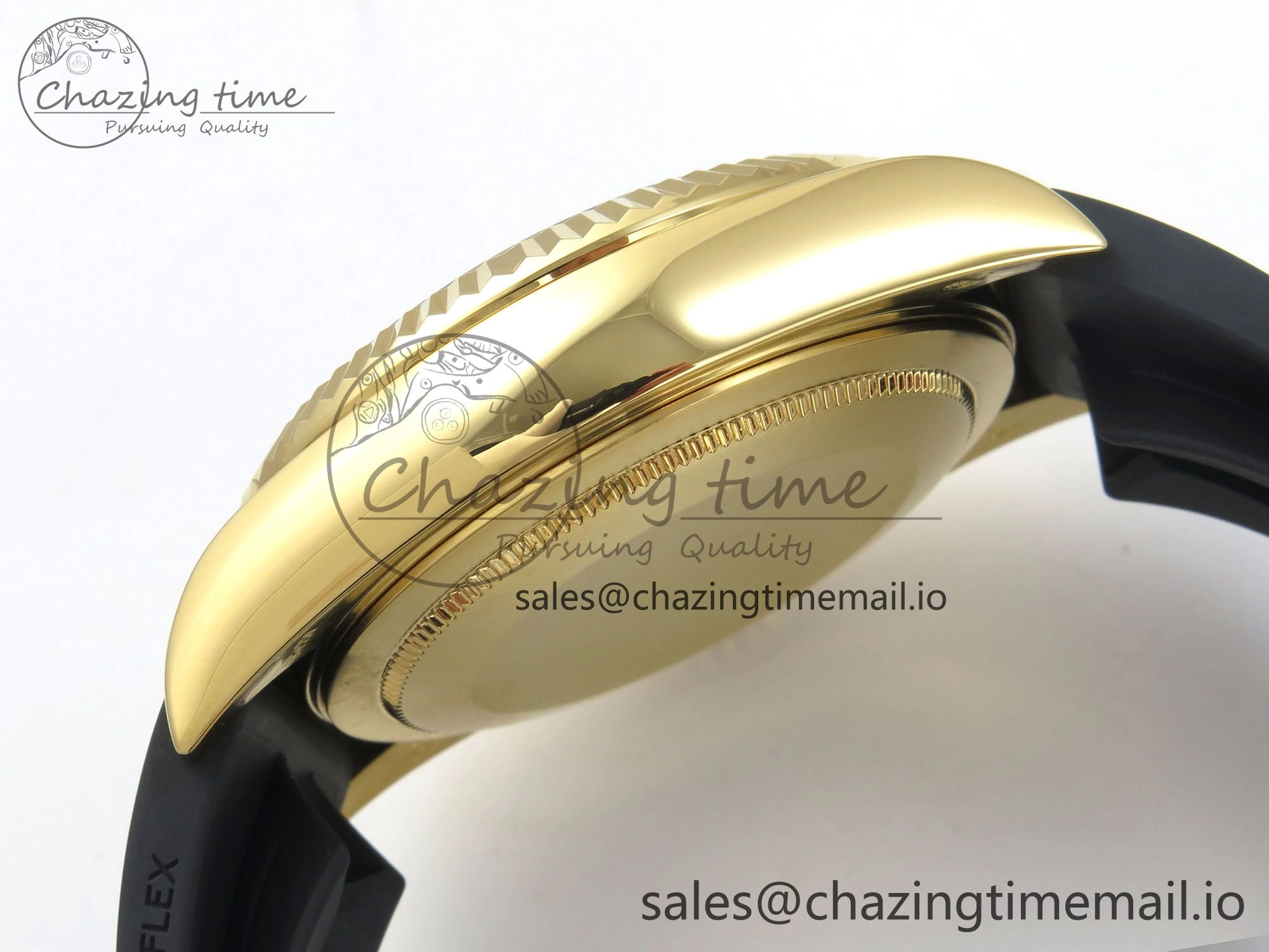 Sky-Dweller 336238 YG ZF 1:1 Best Edition Mint Green Dial on Oysterflex Rubber Strap Asian 2824(Gain Weight)