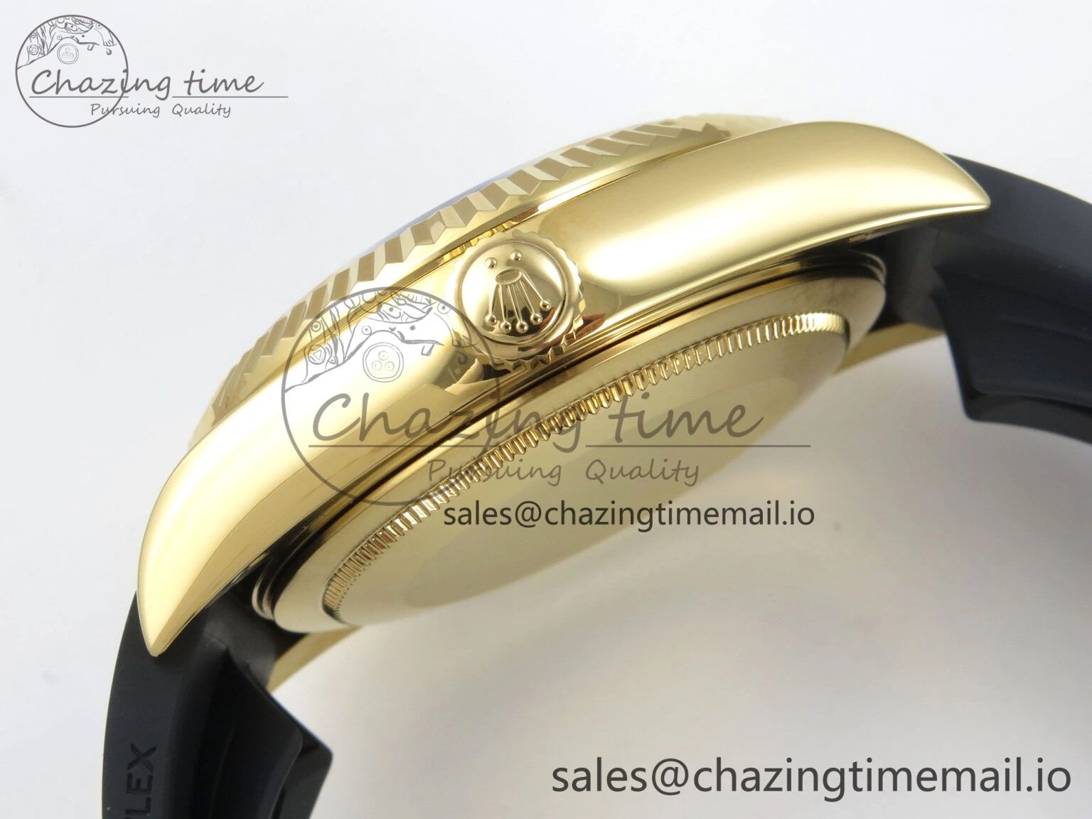 Sky-Dweller 336238 YG ZF 1:1 Best Edition Mint Green Dial on Oysterflex Rubber Strap Asian 2824(Gain Weight)