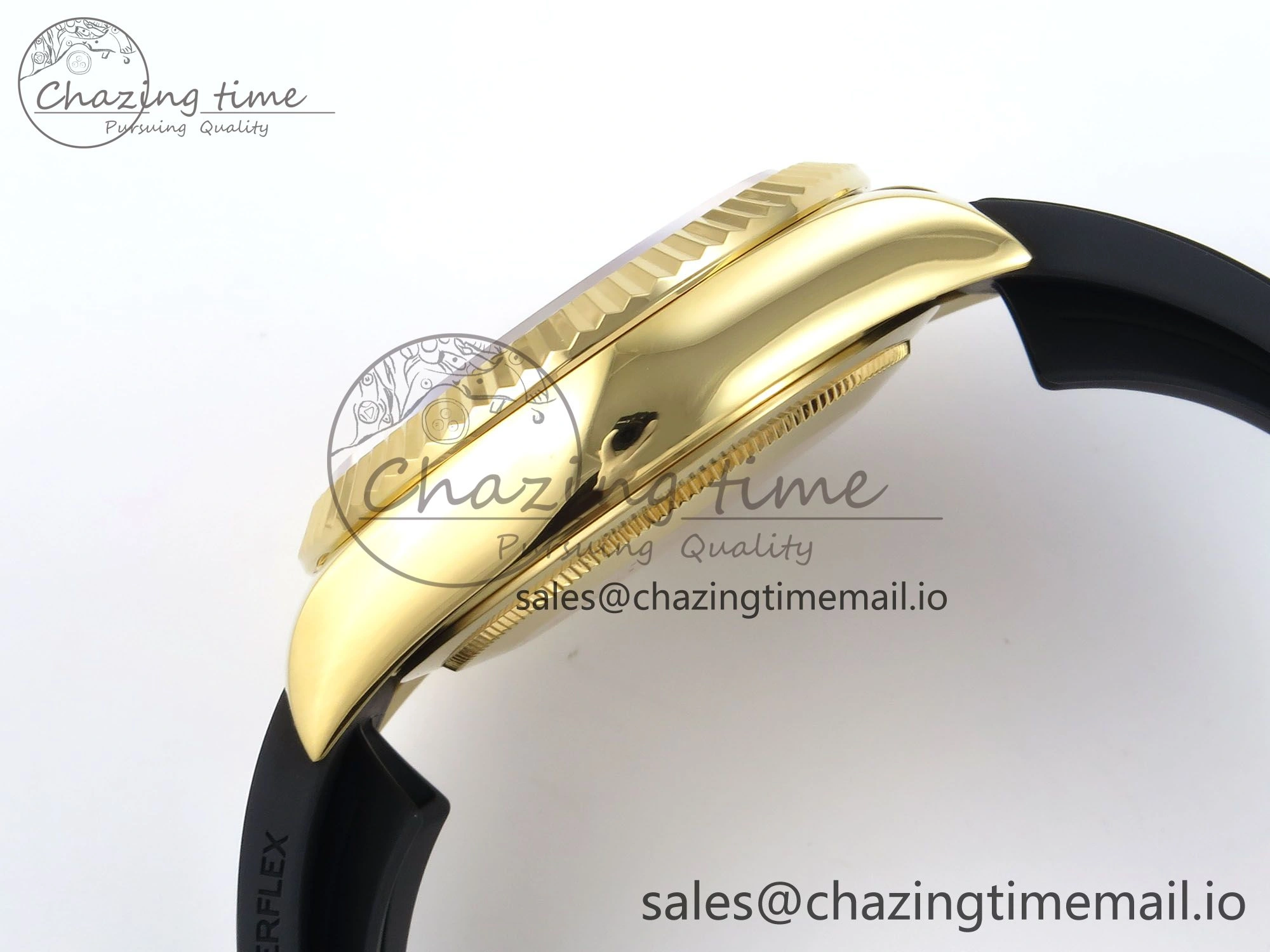 Sky-Dweller 336238 YG ZF 1:1 Best Edition White Dial on Oysterflex Strap A23J (Gain Weight)