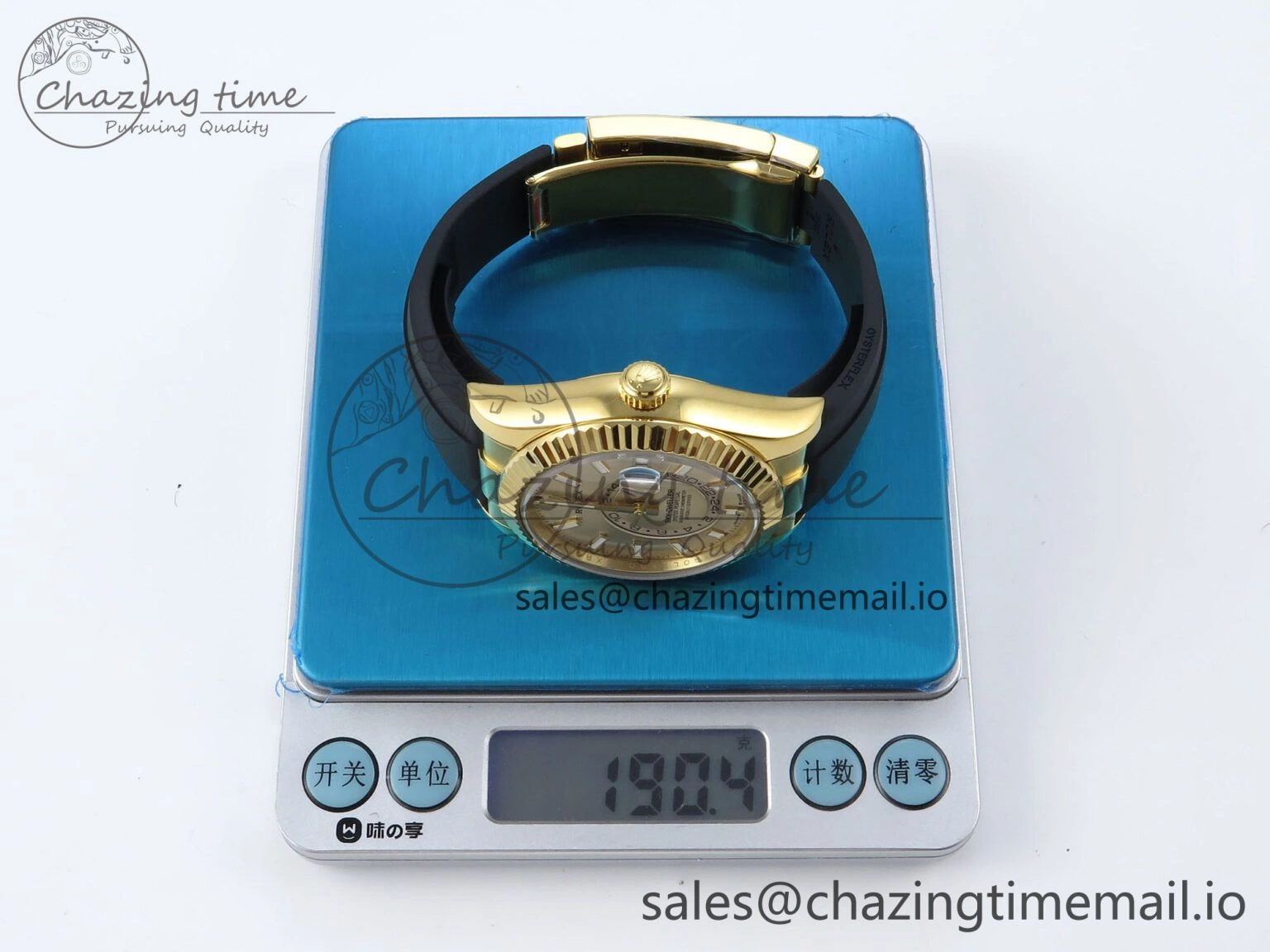 Sky-Dweller 336238 YG ZF 1:1 Best Edition YG Dial on Oysterflex Strap A23J (Gain Weight)