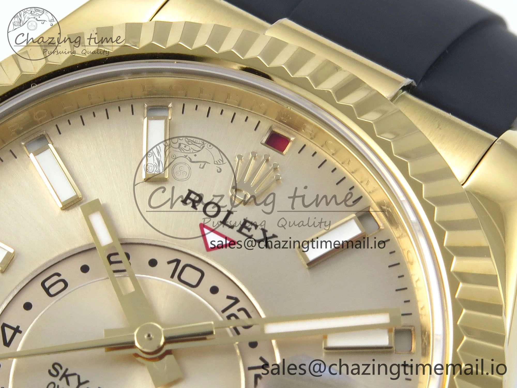 Sky-Dweller 336238 YG ZF 1:1 Best Edition YG Dial on Oysterflex Strap A23J (Gain Weight)